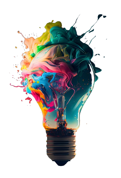 Bombilla creativa multicolor de Elevate Labs