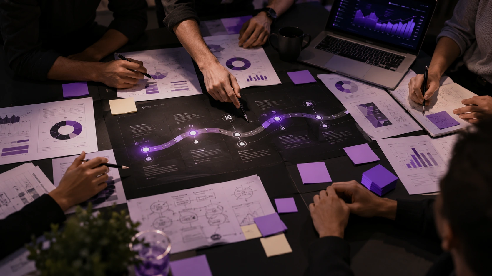 Equipo de Elevate Labs desarrollando una estrategia digital