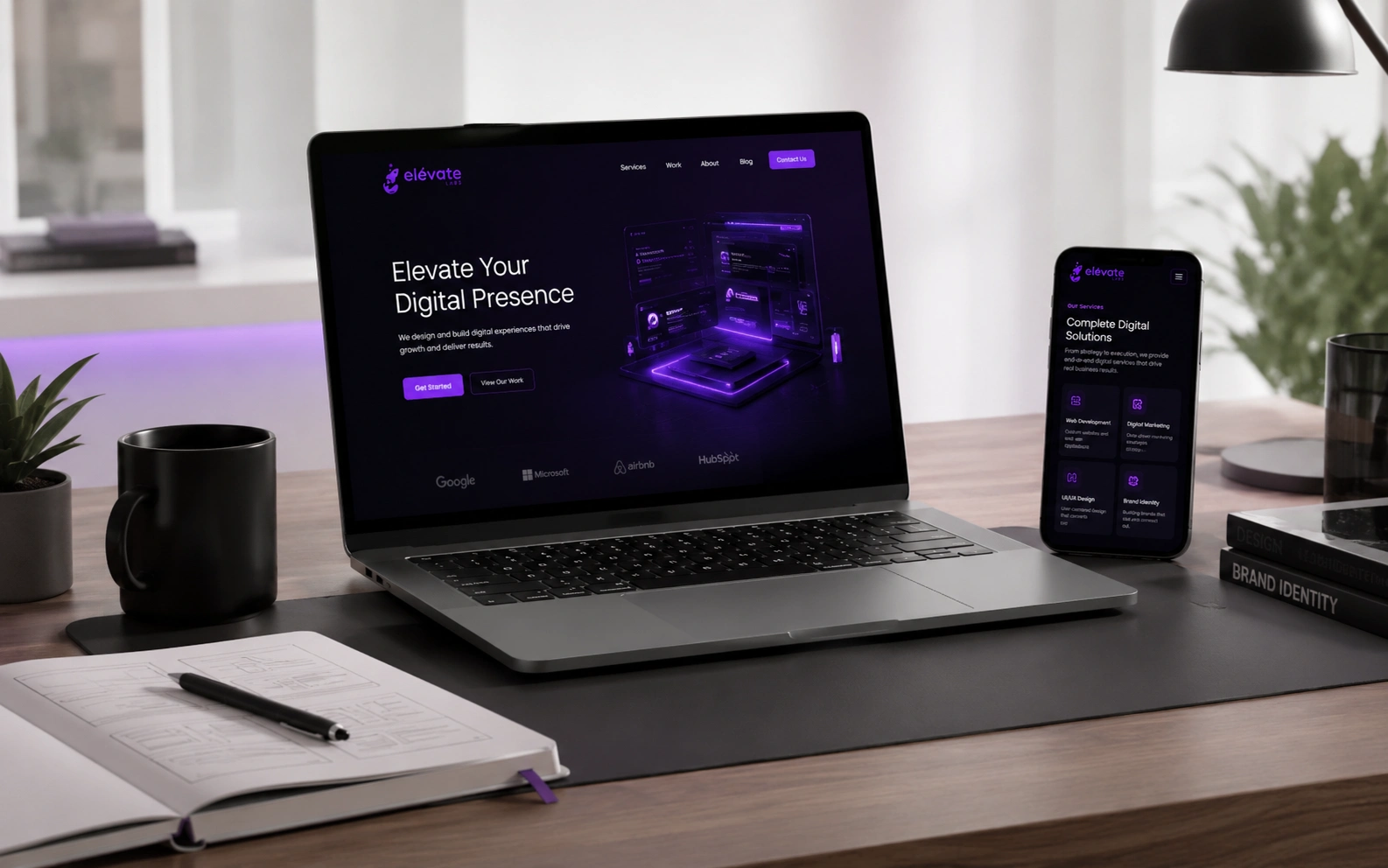 Diseño y desarrollo web realizado por Elevate Labs